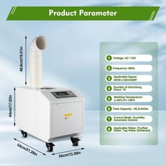 Ultrasonic Humidifier Industrial Commercial Agricultural Mist Cool Fog Maker