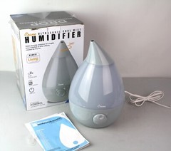 Crane Drop Humidifiers Ultrasonic Cool Mist Humidifier Grey