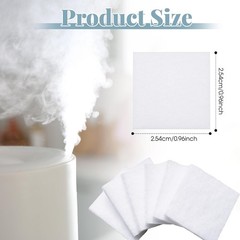 Square Humidifier Essential Oil Pads Unscented Replacement Aroma White