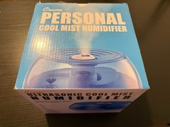 Crane EE-5951 0.2 Gal. Ultrasonic Cool Mist Humidifier – Blue and White