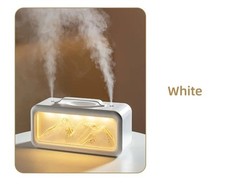 600ml Dual-Spray Snow Mountain Humidifier, Small Home Desktop Atmosphere Lamp