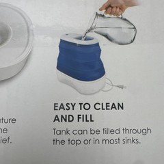 Crane Cool Mist Collapsible Humidifier 1 Gallon Tank New W/ Top Fill Tank