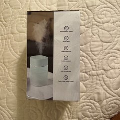 400 ml Humidifier Mini Cool Mist Teal And White 2 Spray Modes