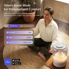 Levoit Humidifiers for Bedroom Large Room, 6.2L Tank, Smart App, Quiet 26Db | To