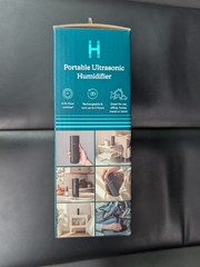 HoMedics Portable Ultrasonic Humidifier Black USB Rechargeable Aromatherapy