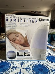Bell Howell Ultrasonic Color Changing Humidifier 7 Color