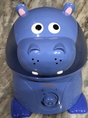 Crane EE-8245 Humidifier Cool Mist Hippo Animal Holstein 1 Gallon Ultrasonic