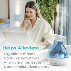 Mistaire Cool Mist Humidifier Quiet 25H for Bedroom Nursery Office Plants