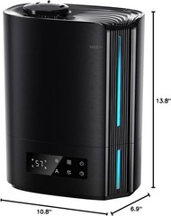 Top Fill 6L Humidifier with Real-time Smart Control – Perfect for Nursery & Home