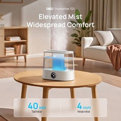 DREO Smart Cool Mist Humidifier with Diffuser and Nightlight,1gal – HM321