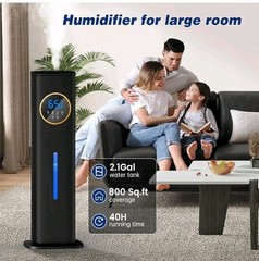 Lacidoll Ultrasonic Cool Mist Humidifier Black LCD-MH-2303A Oil Diffuser Remote