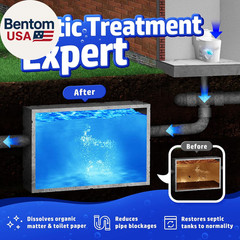 Septic Tank Treatment 12 Pcs for 1-Year Supply, Dissolvable Packs with Easy Oper