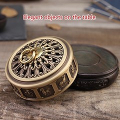 Rustic Metal Lotus Flower Incense Burners Outdoor Garden Yard Party Decoration