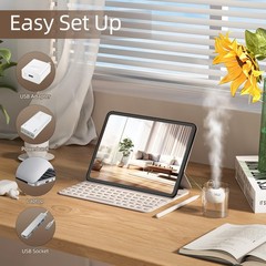 Mini Portable Humidifiers – Personal Desktop Humidifier for Travel Office Bed…