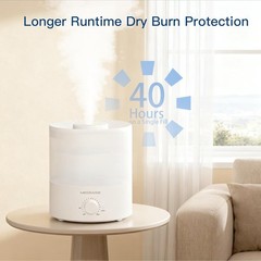 Whisper-Quiet Ultrasonic Cool Mist Humidifier – 1.5L Capacity, Auto Shut-Off