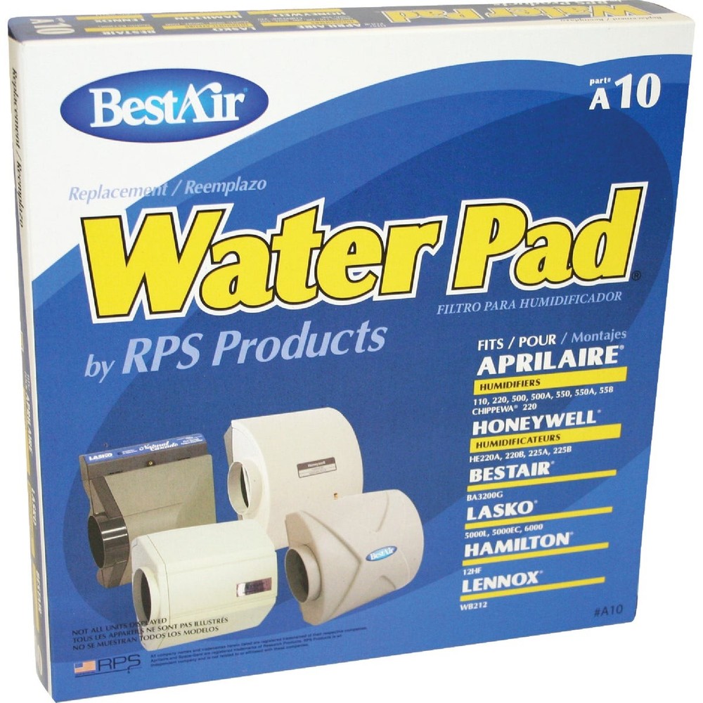 BestAir WaterPad A10 Humidifier Wick Filter A10 Metal Silver 078757003407