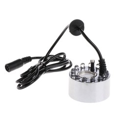 Mist Maker Indoor Fountain Mister Foggers Small Pond Fog Machine Atomizer 12 LED