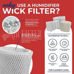 Compatible With Holmes H62 HWF-62 HWF62 Humidifier Wick Cool Mist Filter 10 Pack