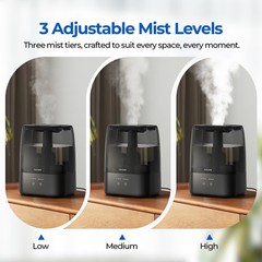 4L Cool Mist Humidifier with Timer & Auto Shut-Off – Perfect for Family Safety