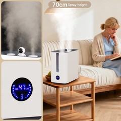 9.8L Large Capacity Humidifier 800ml/h Nano Four-Spray 50H Runtime