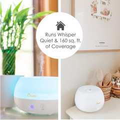 0.2 Gal. 2-In-1 Ultrasonic Cool Mist Humidifer & Aroma Diffuser for Small Rooms