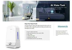 Homech 6L Ultrasonic Cool Mist Humidifier – HM-AH003