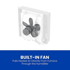AprilAire 700M Whole-House Humidifier, Manual Fan Powered Furnace Humidifier,