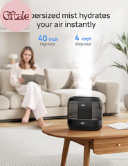 Smart Humidifiers for Bedroom, Top Fill 4L Supersized Humidifier Large Room with