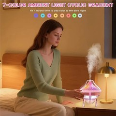 300ml Humidifier Diffuser Good for Home and Plants LED Colorful Gradient Light