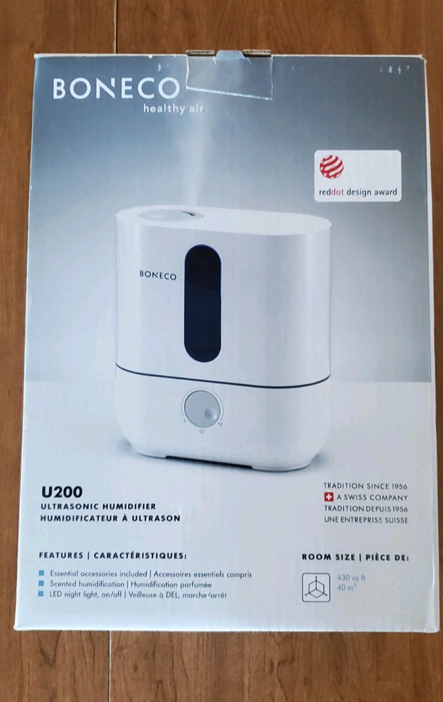 Boneco Ultrasonic Humidifier U200 Healthy Air Room White Great Condition