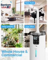 16L Smart Humidifier Large Room, Whole House Humidifier for Home 1500 Sq.Ft with
