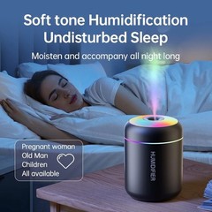 180ML Mini USB Air Humidifier Essential Oil Aroma Diffuser LED Mist Home Car USA
