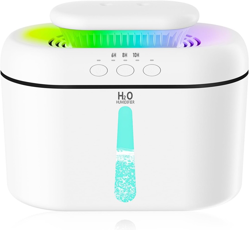 SZO Humidifiers for Bedroom Large Room, 2.5L Dual Nozzle Cool Mist Humidifier fo