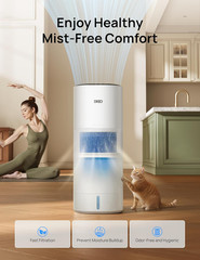 Smart Evaporative Humidifier Large Room up to 1000Ft², 800Ml/H High Output Air H
