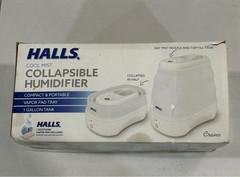 Halls Cool Mist Humidifier 1 Gal Top Fill Collapsible Portable EE-5950CHW