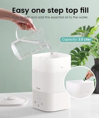 Humidifiers for Bedroom Home, 3.5L Top Fill Air Cool Mist Humidifiers for Bab…