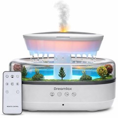 Rain Humidifiers for Bedroom – Cool Mist Essential Oil Diffuser, White Noise …