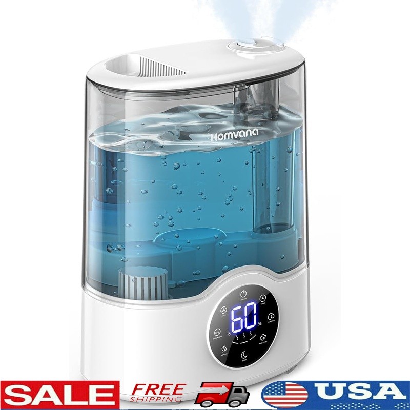 Auto Adapt Humidifier Warm Cool Mist 7L Large Room Digital Display Quiet New