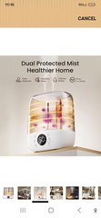 Provirtec HC-02 Cool/Warm Mist Humidifier 6L w/ Remote, Auto & Timer