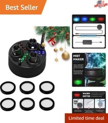 Magical 3 Head Humidifier Fountain with 12 Color LED Lights – Safe & Effective