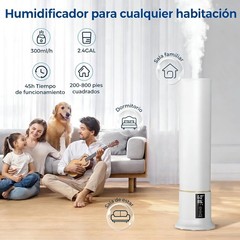 2.4gal/9L Humidifiers for Bedroom 24dB Quiet Humidifier W/ Remote Control
