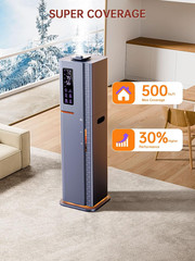 2.64Gal Humidifiers for Bedroom Large Room, Warm and Cool Mist up to 500Ft², Amb