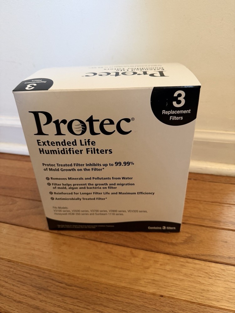ProTec Extended Life Humidifier Filter Replacement 3-Pack Vicks Coolmist +others