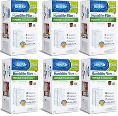 BestAir E2R 2 Count Humidifier Wick Filter for Emerson Sears Kenmore – Pack of 6