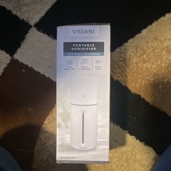 Vissani Portable Ultrasonic Cool Mist Humidifier USB-C 150 sq ft White
