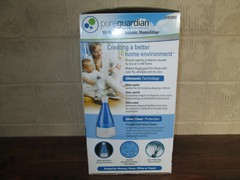PureGuardian H920BL 10-Hour Ultrasonic Cool Mist Humidifier, NIB