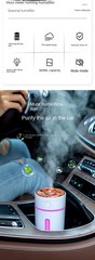 Car Winter And Summer Air Humidifier Wireless 360ml Portable Car Aromatherapy Di