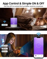 OB Esemoil Cool Mist Humidifiers for Bedroom Large Room 2.5L Smart WiFi Baby Air