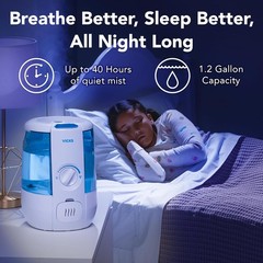 CoolRelief Cool Mist Humidifier Small to Medium Room Vaporizer Baby Kids Adults