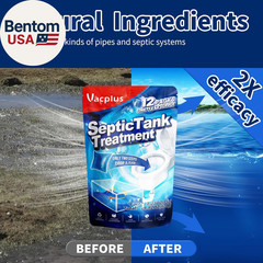 Septic Tank Treatment 12 Pcs for 1-Year Supply, Dissolvable Packs with Easy Oper